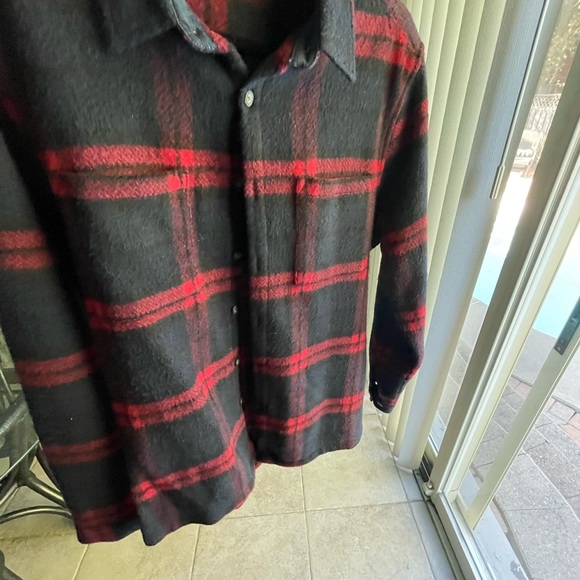 ASOS Checked Flannel Navy & Red, Mens Medium - Picture 2 of 3